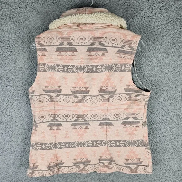 Duluth Trading Co Vest Women's M Southwest Aztec Quilt Lined Button Front 23913 - Picture 2 of 6